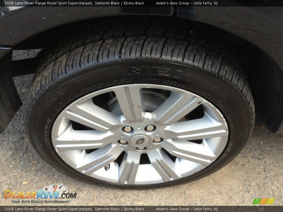 2008 Land Rover Range Rover Sport Supercharged Santorini Black / Ebony Black Photo #8