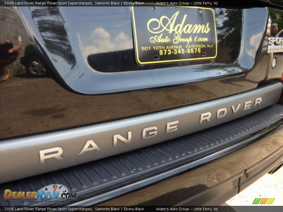 2008 Land Rover Range Rover Sport Supercharged Santorini Black / Ebony Black Photo #11