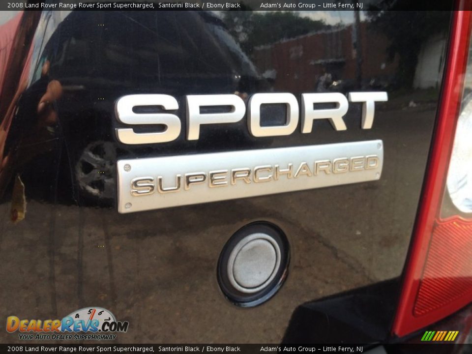 2008 Land Rover Range Rover Sport Supercharged Santorini Black / Ebony Black Photo #12