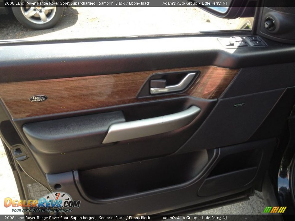 2008 Land Rover Range Rover Sport Supercharged Santorini Black / Ebony Black Photo #15