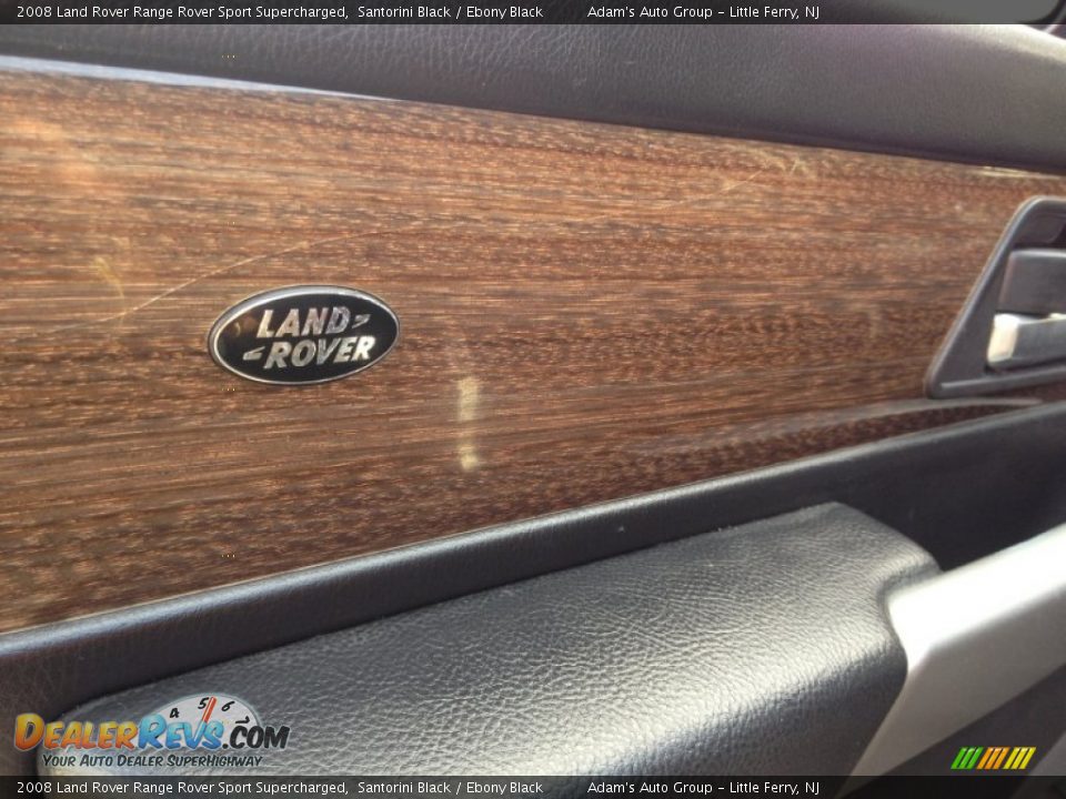 2008 Land Rover Range Rover Sport Supercharged Santorini Black / Ebony Black Photo #16