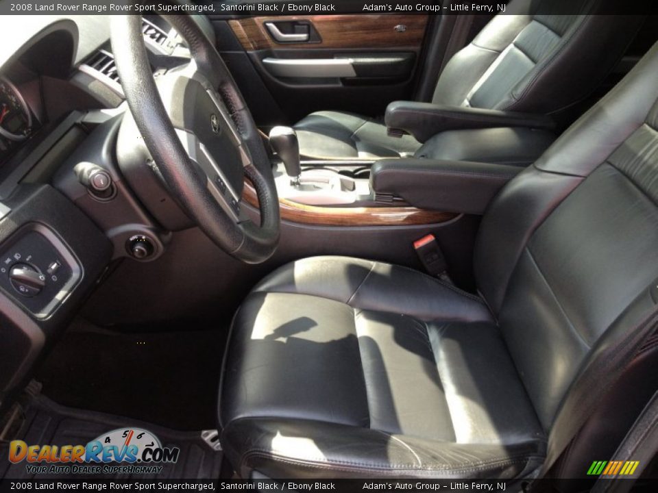 2008 Land Rover Range Rover Sport Supercharged Santorini Black / Ebony Black Photo #19