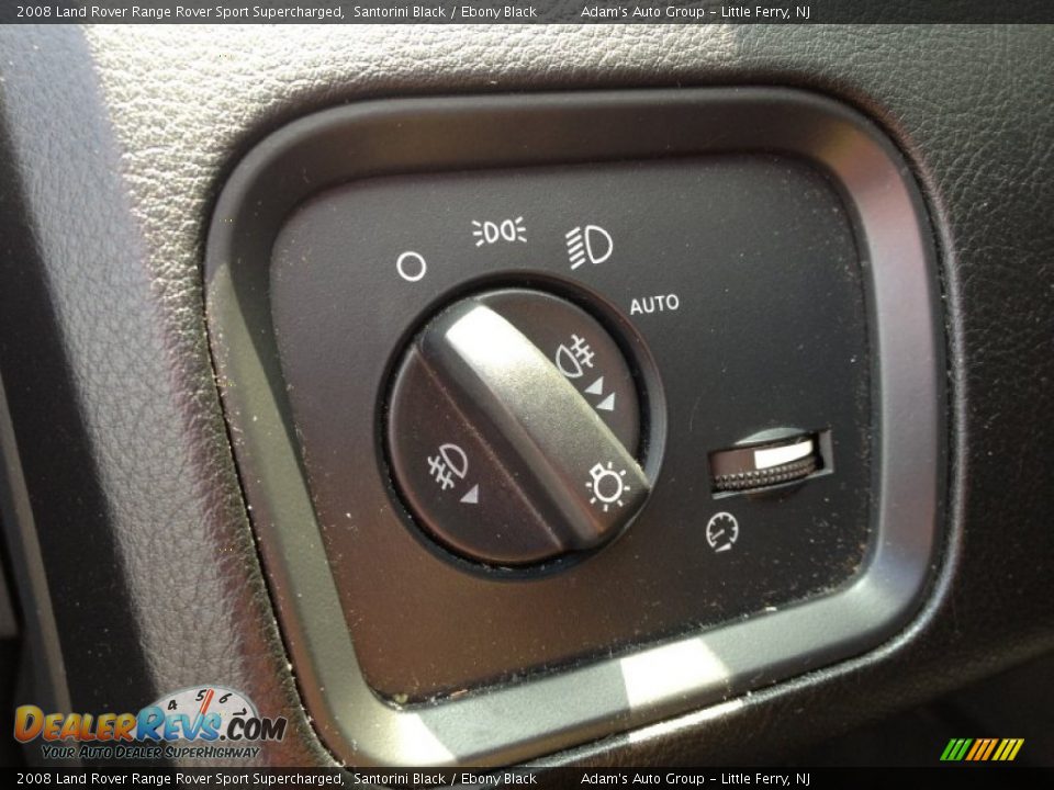 2008 Land Rover Range Rover Sport Supercharged Santorini Black / Ebony Black Photo #23