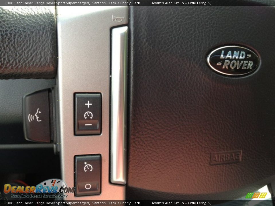 2008 Land Rover Range Rover Sport Supercharged Santorini Black / Ebony Black Photo #25