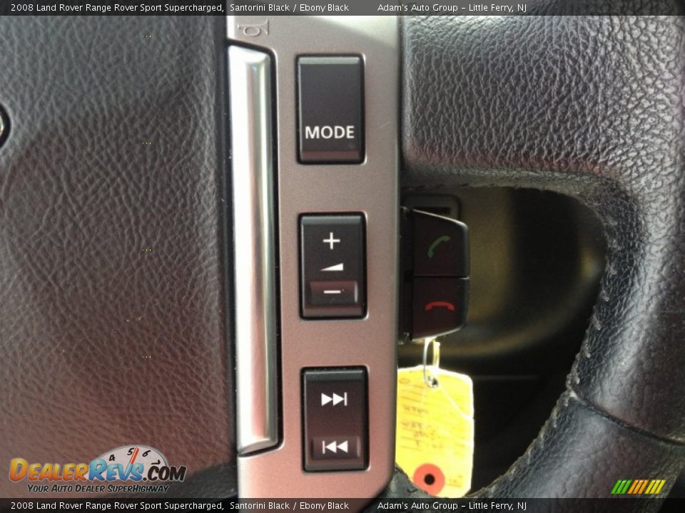 2008 Land Rover Range Rover Sport Supercharged Santorini Black / Ebony Black Photo #26