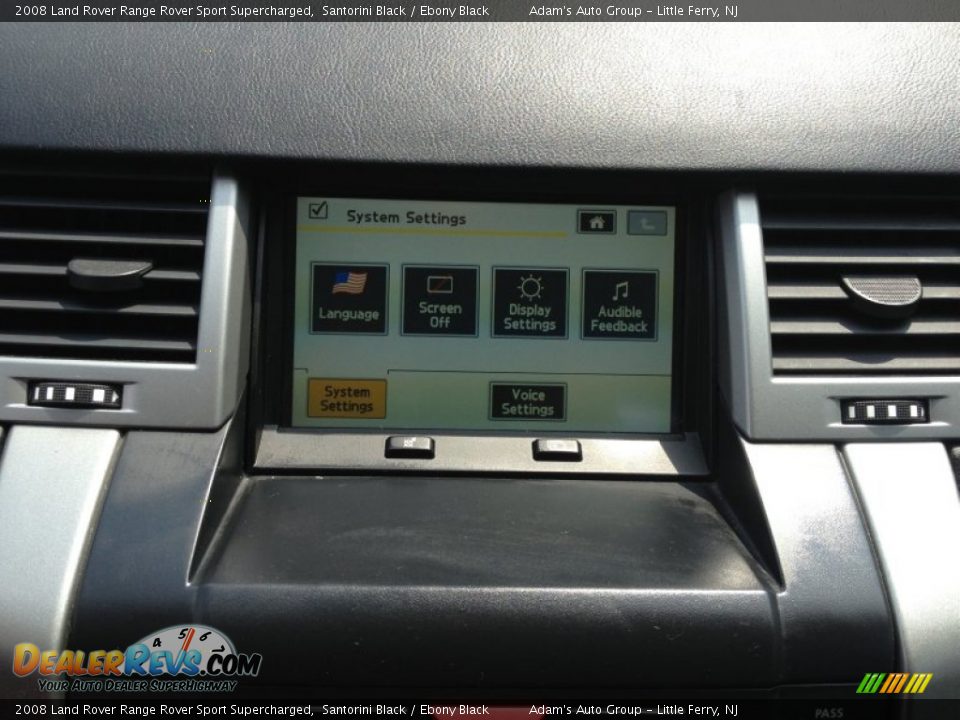 2008 Land Rover Range Rover Sport Supercharged Santorini Black / Ebony Black Photo #29
