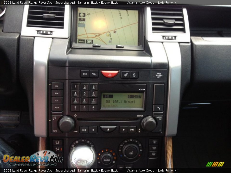 2008 Land Rover Range Rover Sport Supercharged Santorini Black / Ebony Black Photo #31