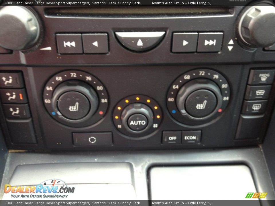 2008 Land Rover Range Rover Sport Supercharged Santorini Black / Ebony Black Photo #33