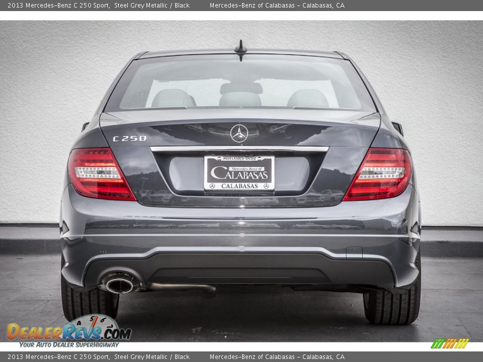2013 Mercedes-Benz C 250 Sport Steel Grey Metallic / Black Photo #3