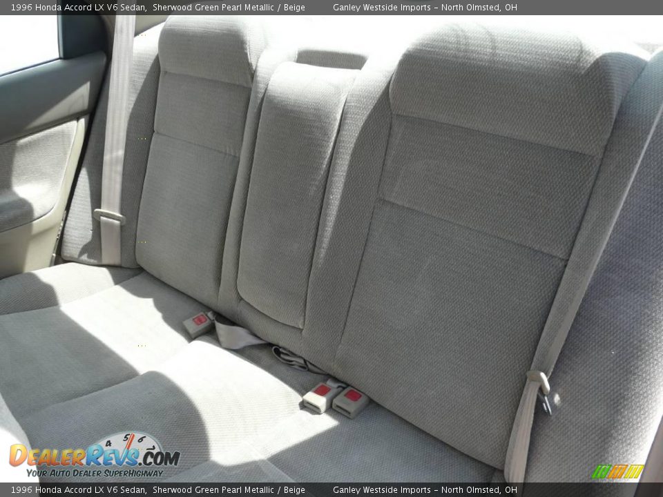 1996 Honda Accord LX V6 Sedan Sherwood Green Pearl Metallic / Beige Photo #20