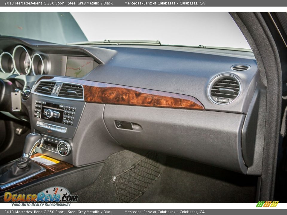 2013 Mercedes-Benz C 250 Sport Steel Grey Metallic / Black Photo #8