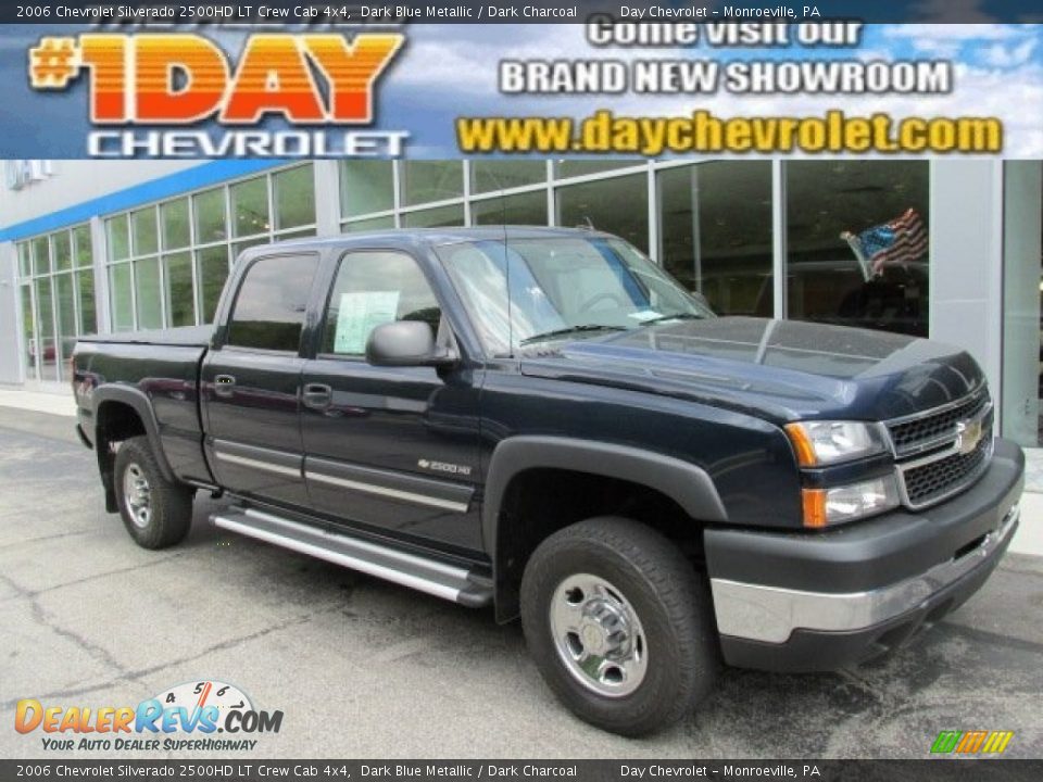 2006 Chevrolet Silverado 2500HD LT Crew Cab 4x4 Dark Blue Metallic / Dark Charcoal Photo #1