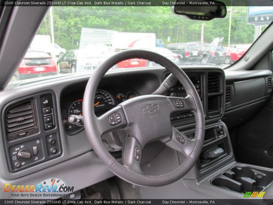 2006 Chevrolet Silverado 2500HD LT Crew Cab 4x4 Dark Blue Metallic / Dark Charcoal Photo #12