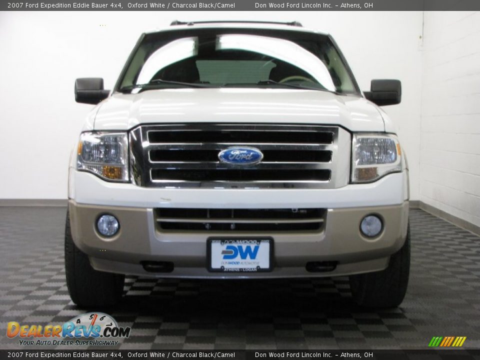 2007 Ford Expedition Eddie Bauer 4x4 Oxford White / Charcoal Black/Camel Photo #2