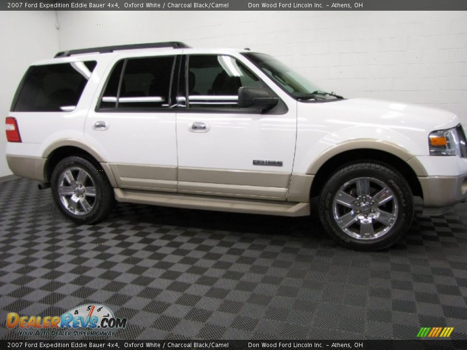 2007 Ford Expedition Eddie Bauer 4x4 Oxford White / Charcoal Black/Camel Photo #3