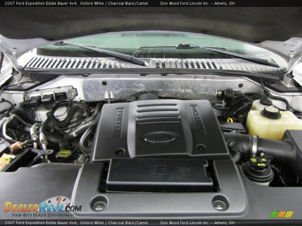 2007 Ford Expedition Eddie Bauer 4x4 Oxford White / Charcoal Black/Camel Photo #7