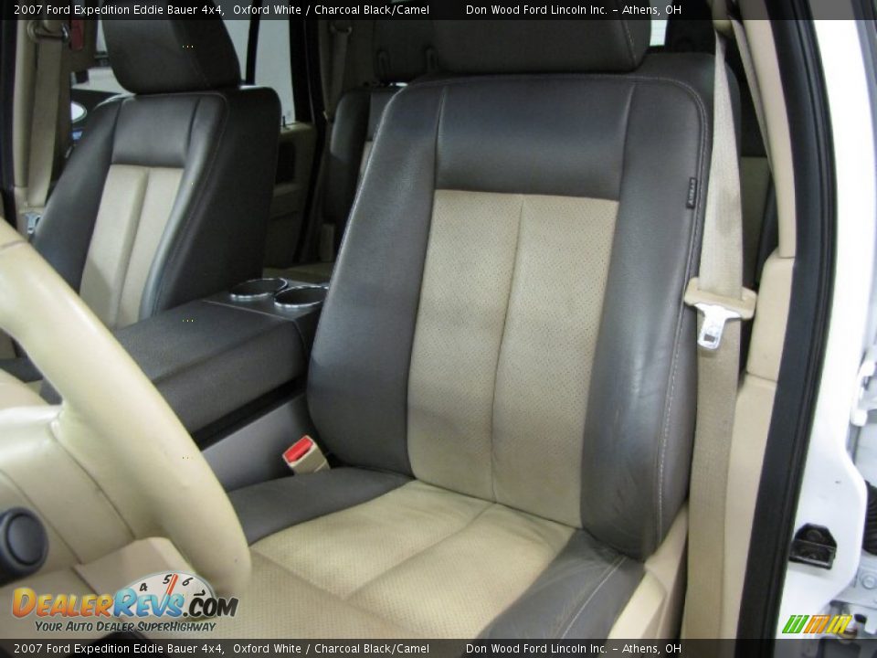 2007 Ford Expedition Eddie Bauer 4x4 Oxford White / Charcoal Black/Camel Photo #8