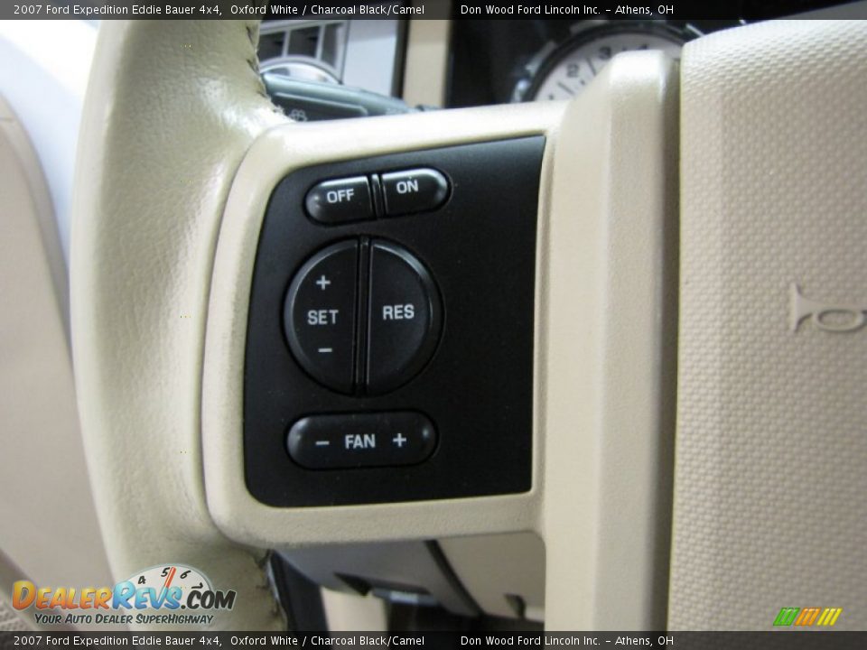 2007 Ford Expedition Eddie Bauer 4x4 Oxford White / Charcoal Black/Camel Photo #20
