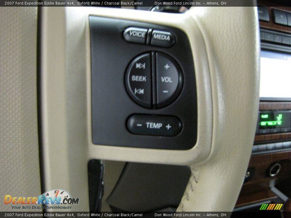 2007 Ford Expedition Eddie Bauer 4x4 Oxford White / Charcoal Black/Camel Photo #21