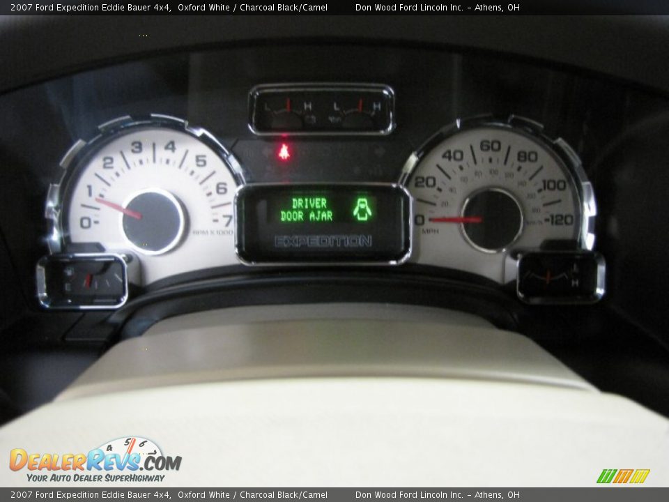 2007 Ford Expedition Eddie Bauer 4x4 Oxford White / Charcoal Black/Camel Photo #23