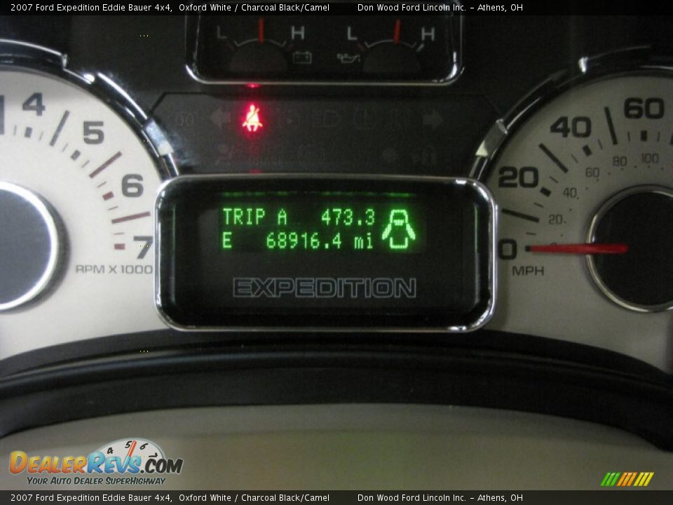 2007 Ford Expedition Eddie Bauer 4x4 Oxford White / Charcoal Black/Camel Photo #24