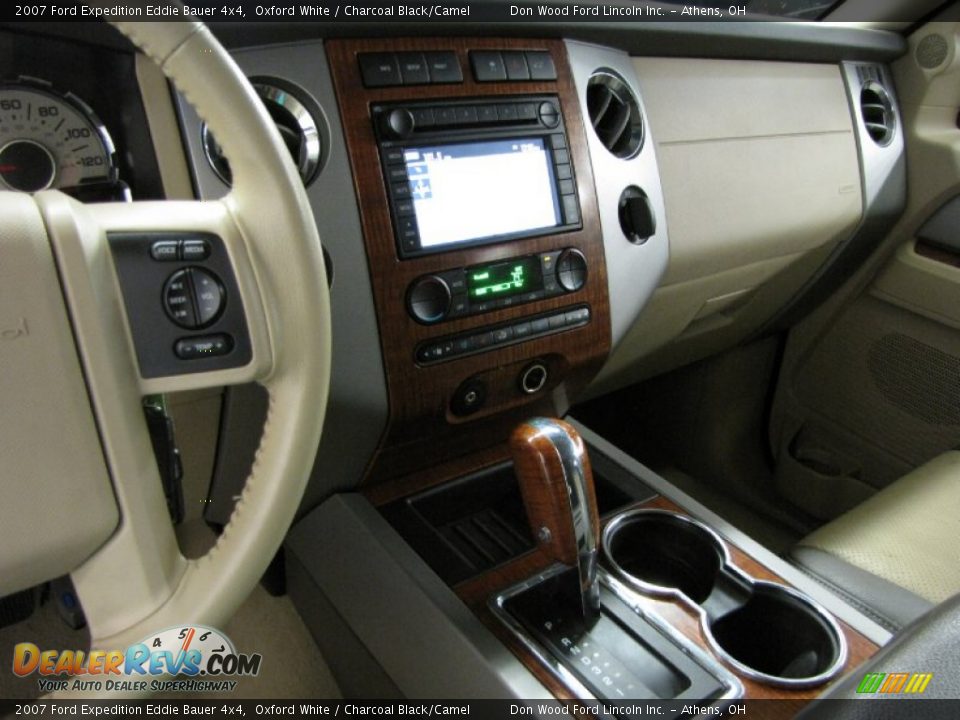 2007 Ford Expedition Eddie Bauer 4x4 Oxford White / Charcoal Black/Camel Photo #26