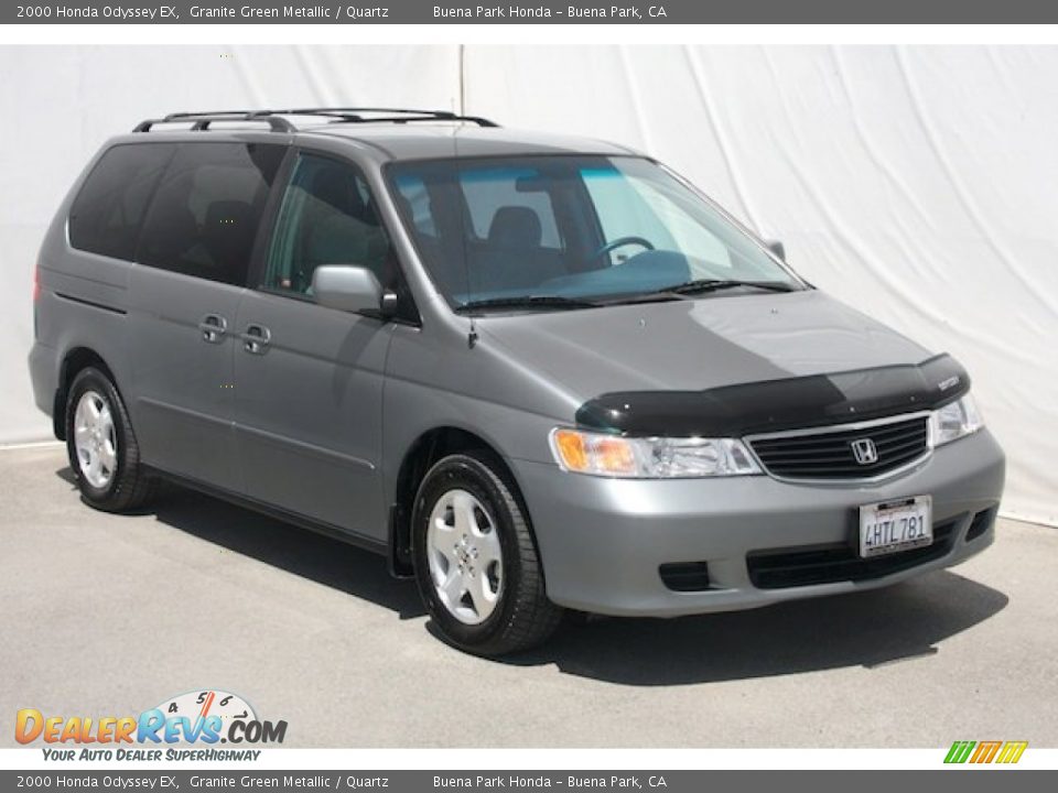 2000 Honda Odyssey EX Granite Green Metallic / Quartz Photo #6