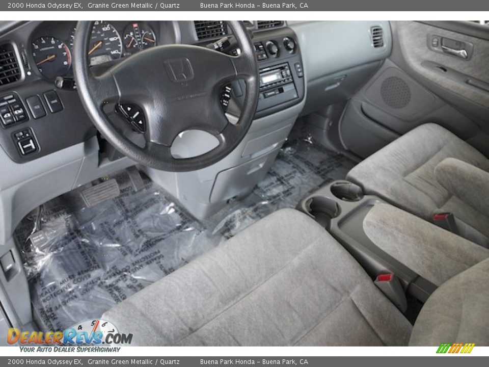 2000 Honda Odyssey EX Granite Green Metallic / Quartz Photo #13