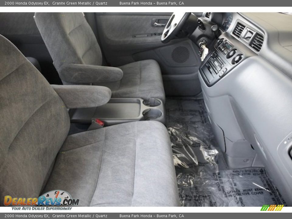 2000 Honda Odyssey EX Granite Green Metallic / Quartz Photo #25
