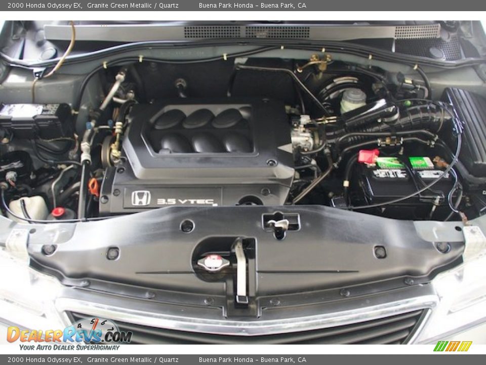 2000 Honda Odyssey EX Granite Green Metallic / Quartz Photo #31