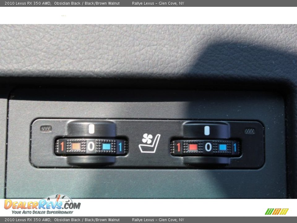 2010 Lexus RX 350 AWD Obsidian Black / Black/Brown Walnut Photo #14