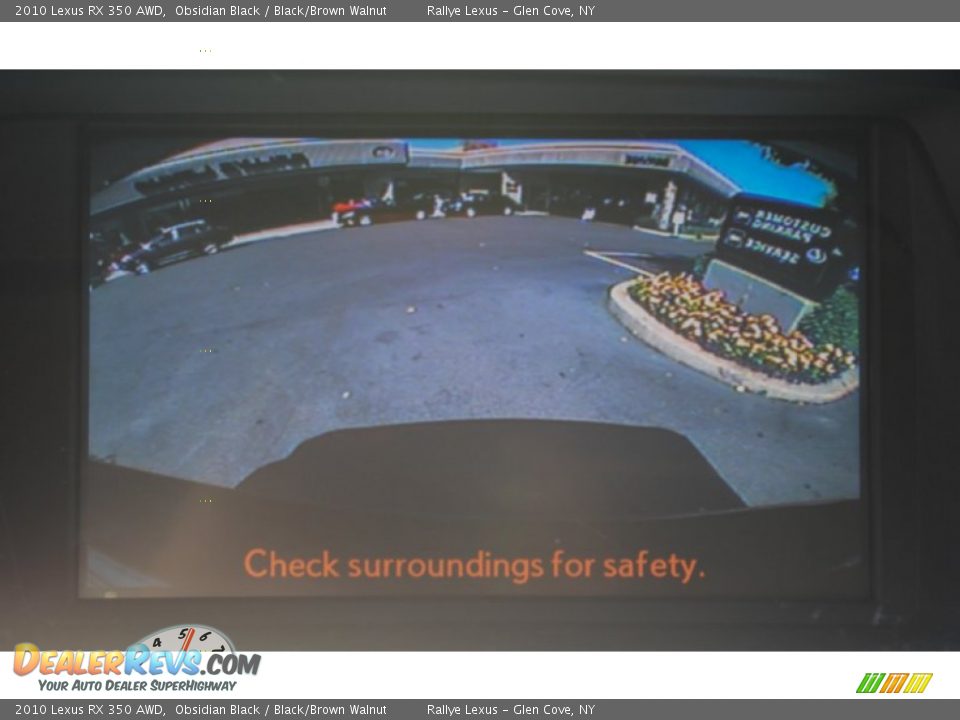 2010 Lexus RX 350 AWD Obsidian Black / Black/Brown Walnut Photo #16