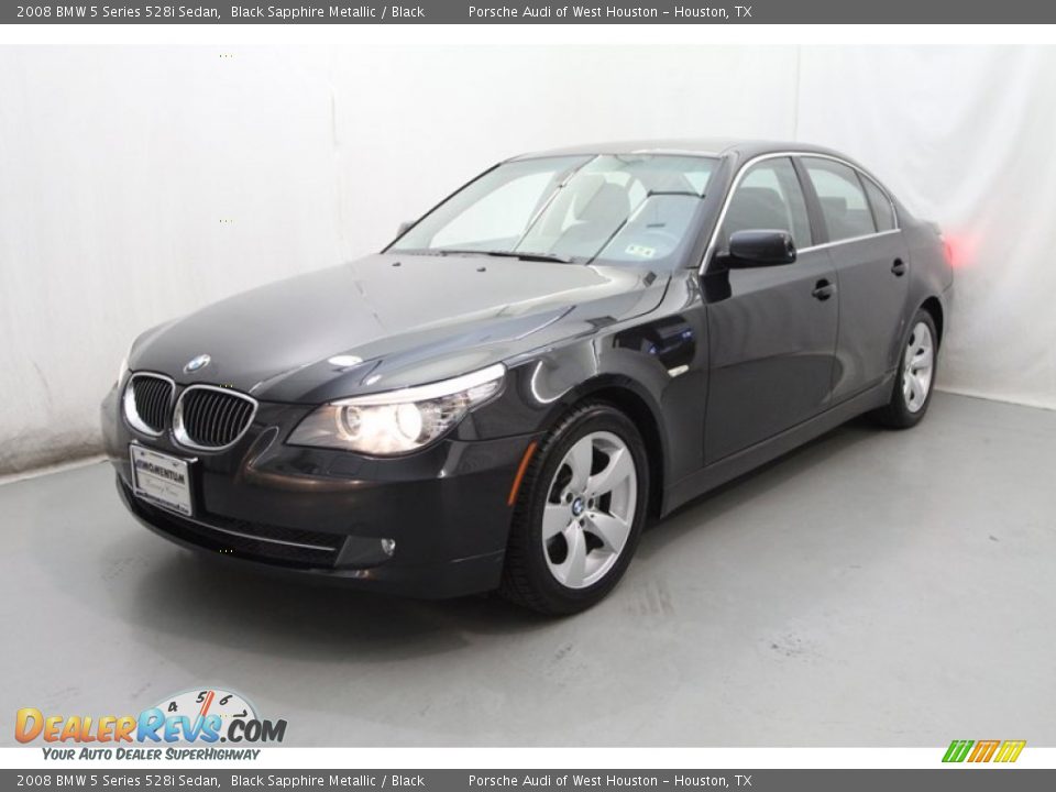 2008 BMW 5 Series 528i Sedan Black Sapphire Metallic / Black Photo #2