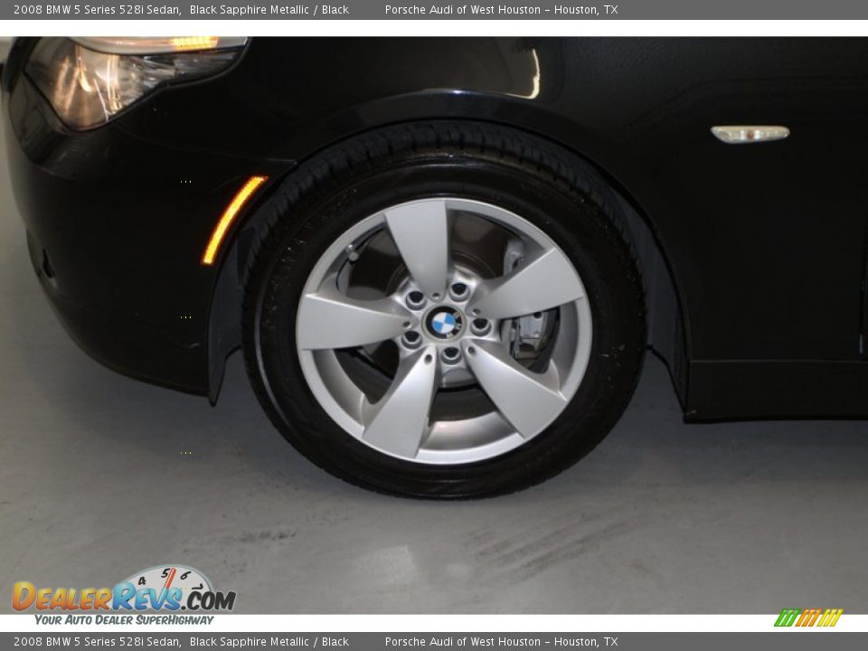2008 BMW 5 Series 528i Sedan Black Sapphire Metallic / Black Photo #4
