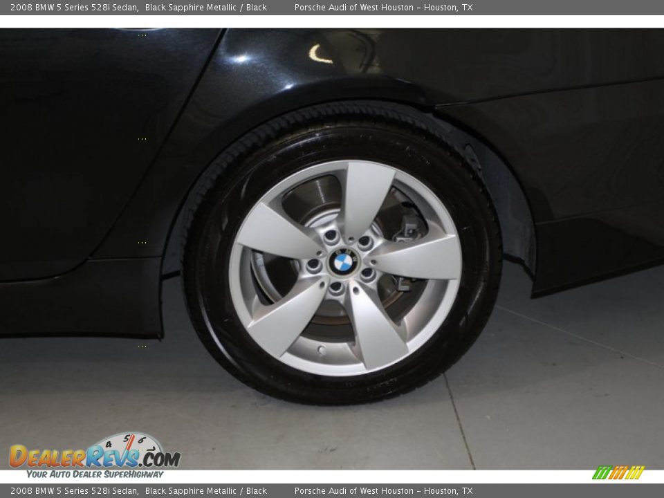 2008 BMW 5 Series 528i Sedan Black Sapphire Metallic / Black Photo #5