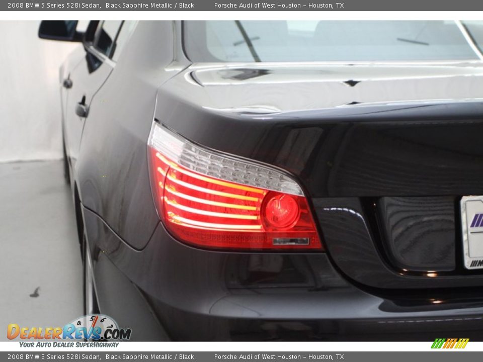 2008 BMW 5 Series 528i Sedan Black Sapphire Metallic / Black Photo #9