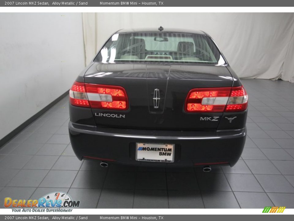 2007 Lincoln MKZ Sedan Alloy Metallic / Sand Photo #11