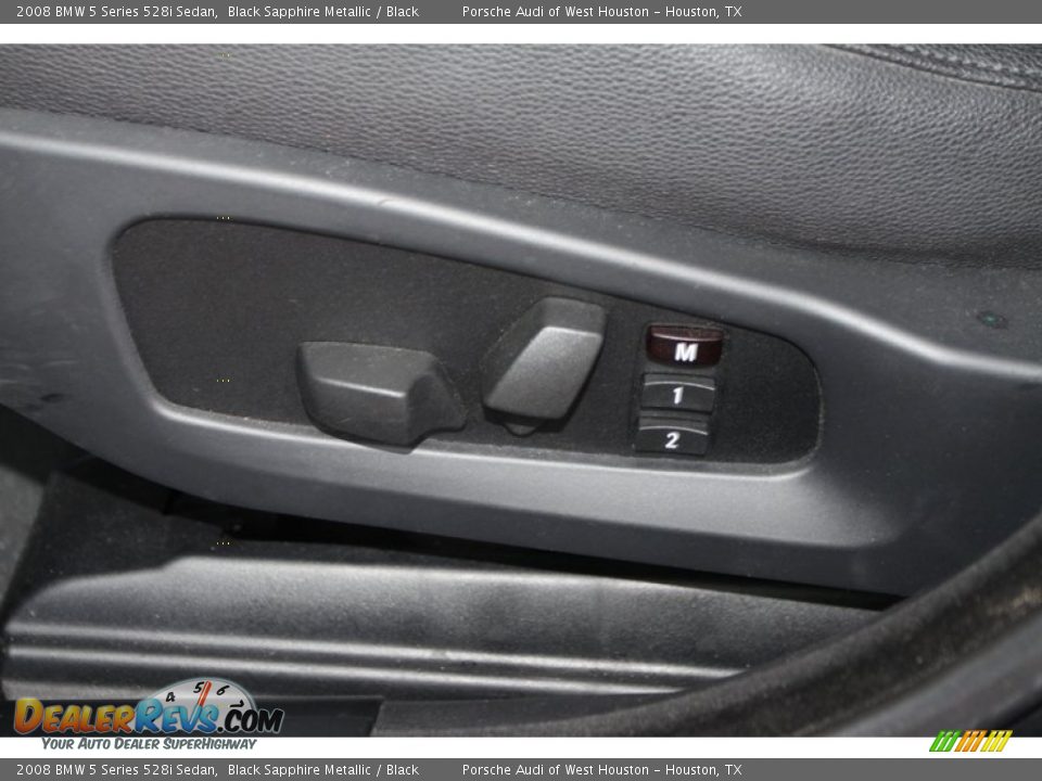 2008 BMW 5 Series 528i Sedan Black Sapphire Metallic / Black Photo #23