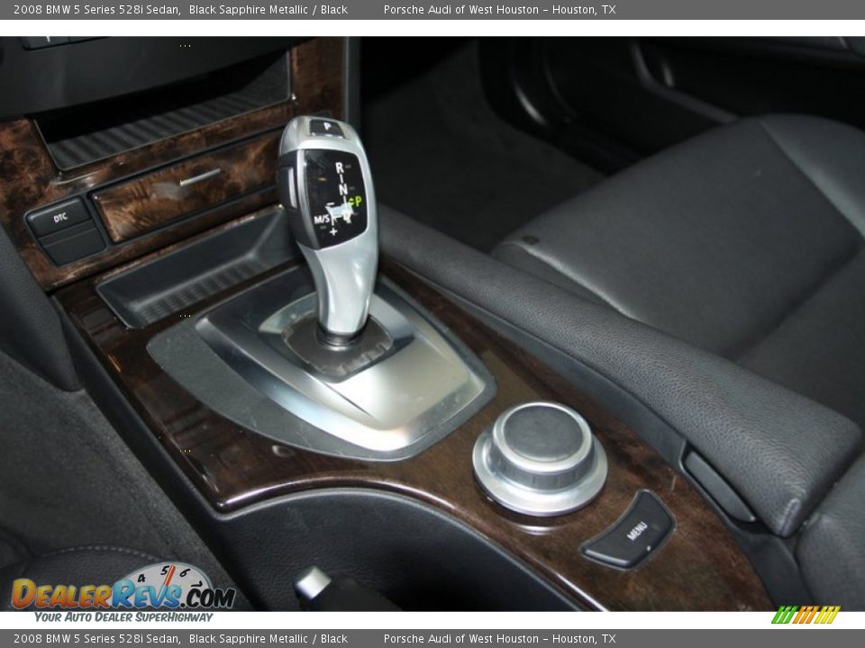 2008 BMW 5 Series 528i Sedan Black Sapphire Metallic / Black Photo #25