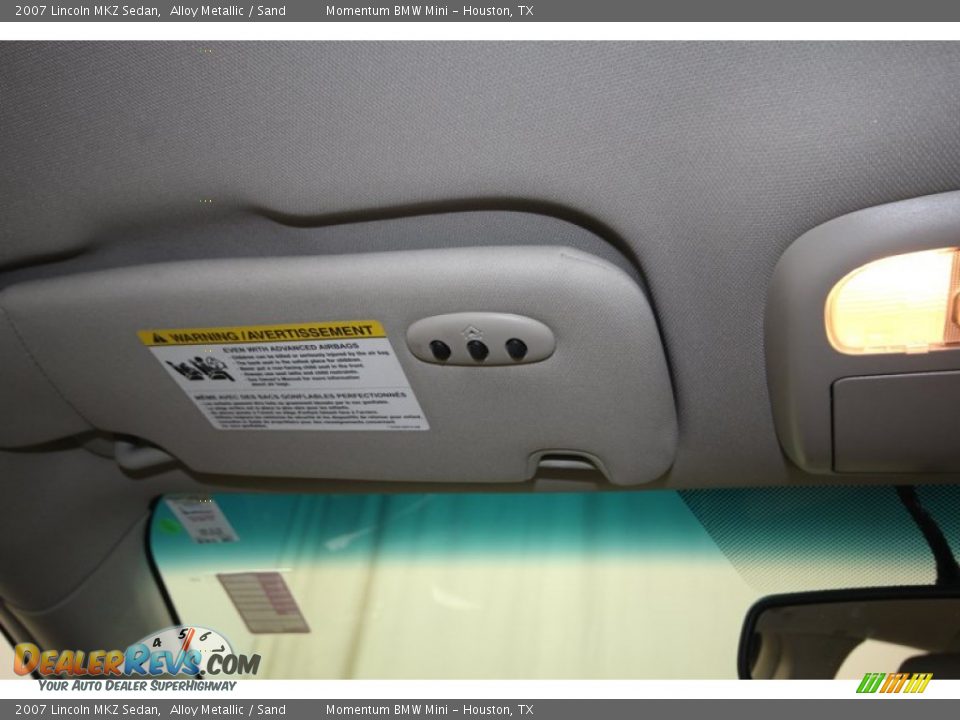 2007 Lincoln MKZ Sedan Alloy Metallic / Sand Photo #30