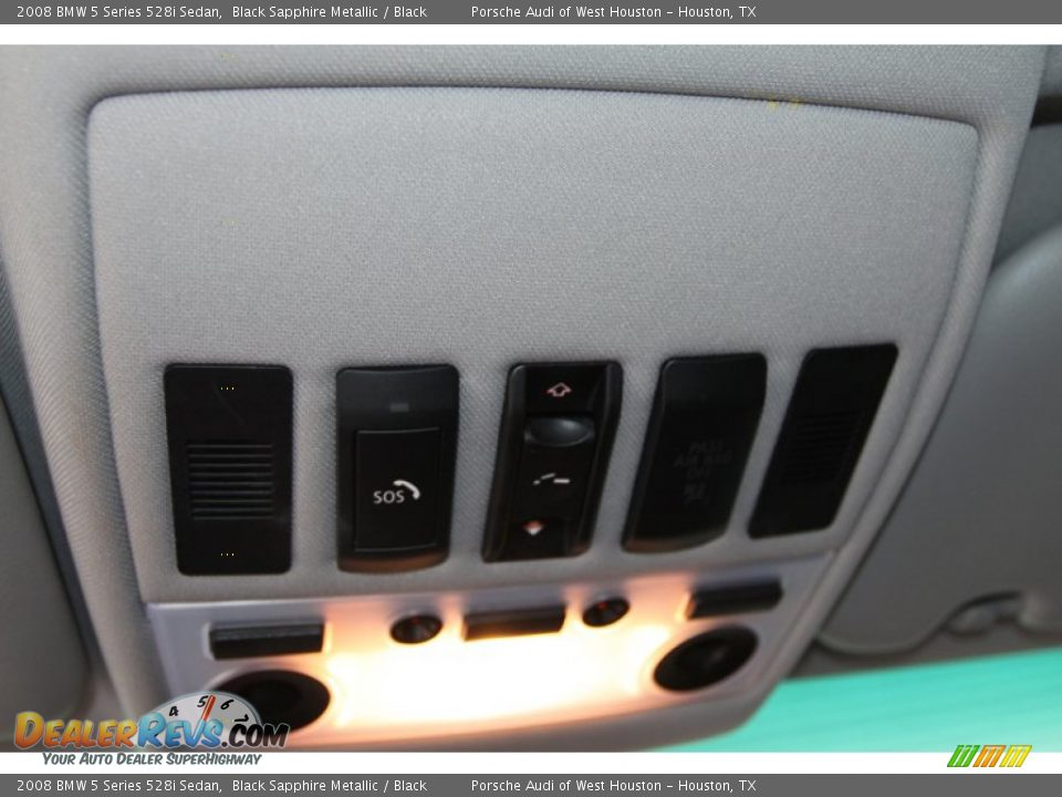 2008 BMW 5 Series 528i Sedan Black Sapphire Metallic / Black Photo #32