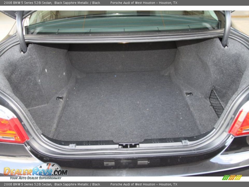 2008 BMW 5 Series 528i Sedan Black Sapphire Metallic / Black Photo #34