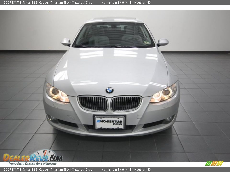 2007 BMW 3 Series 328i Coupe Titanium Silver Metallic / Grey Photo #6