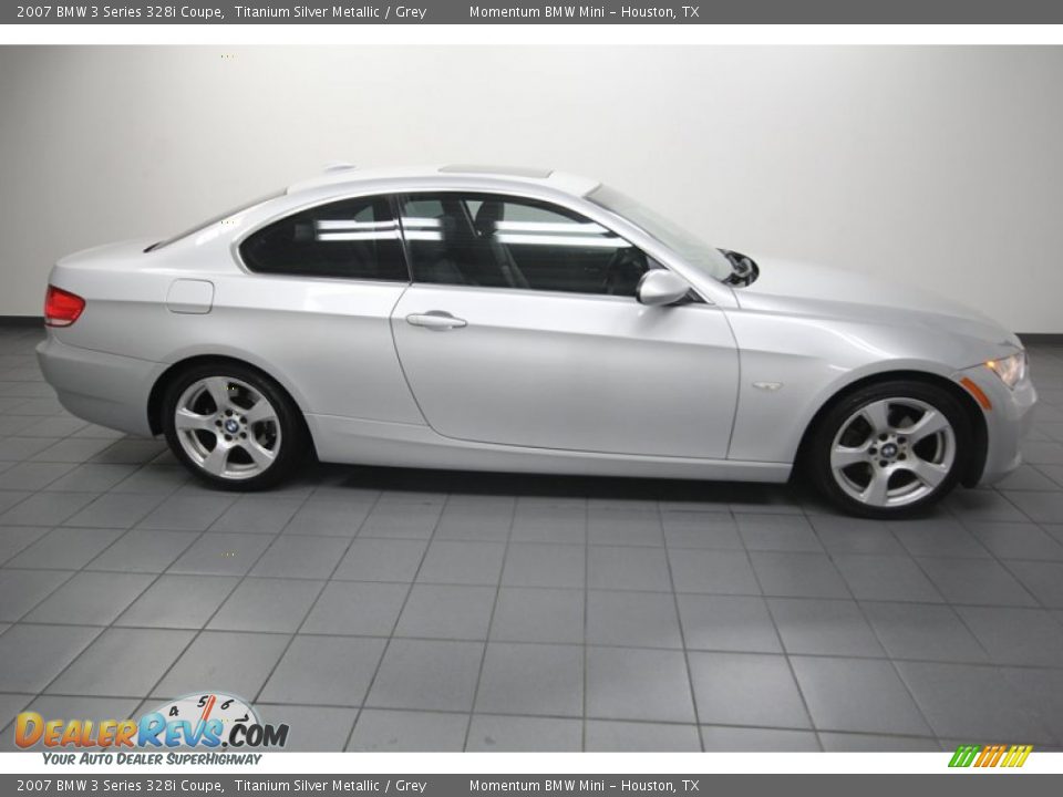 Titanium Silver Metallic 2007 BMW 3 Series 328i Coupe Photo #7