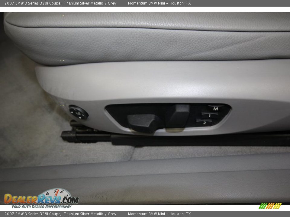 2007 BMW 3 Series 328i Coupe Titanium Silver Metallic / Grey Photo #15