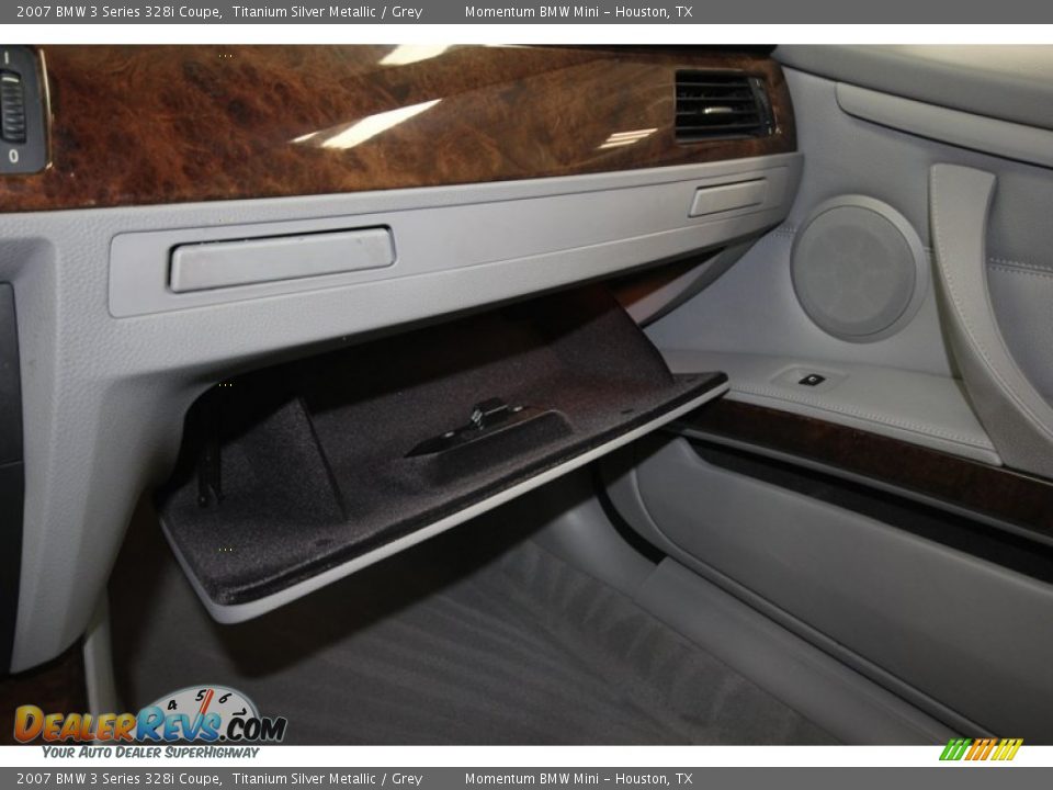 2007 BMW 3 Series 328i Coupe Titanium Silver Metallic / Grey Photo #16