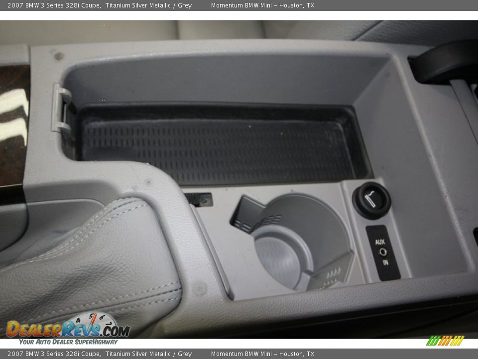 2007 BMW 3 Series 328i Coupe Titanium Silver Metallic / Grey Photo #20
