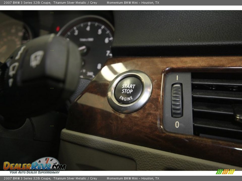 2007 BMW 3 Series 328i Coupe Titanium Silver Metallic / Grey Photo #21