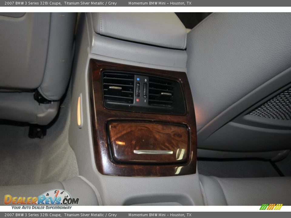 2007 BMW 3 Series 328i Coupe Titanium Silver Metallic / Grey Photo #26