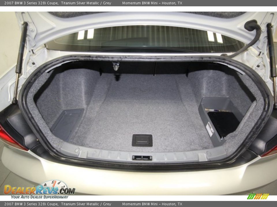 2007 BMW 3 Series 328i Coupe Titanium Silver Metallic / Grey Photo #27